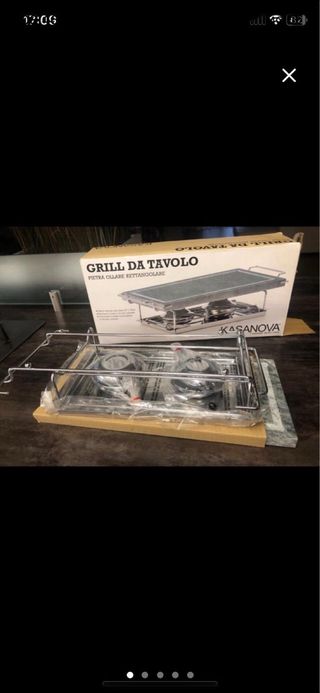 Grill da Tavolo Kasanova Pietra Rettangolare
