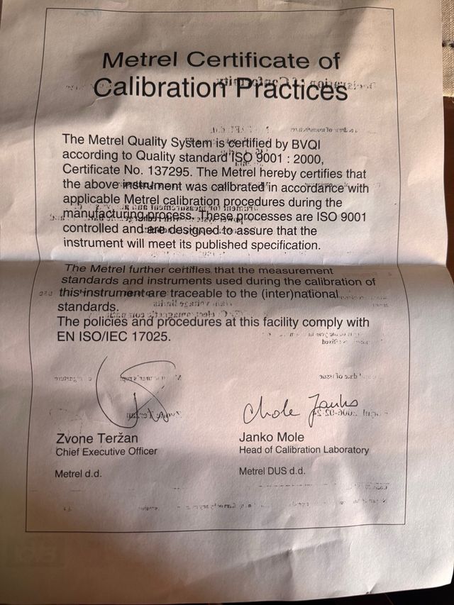 Equipo de medida METREL REBT