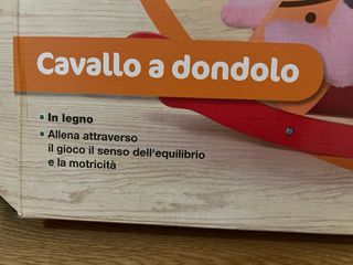 Cavalluccio a dondolo in legno 1-4 anni