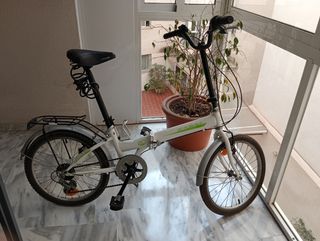 Bicicleta Plegable 20 Blanca