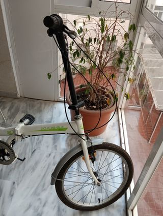 Bicicleta Plegable 20 Blanca