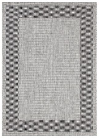 Tappeto Esterno FRAME GREY BLACK 120x60