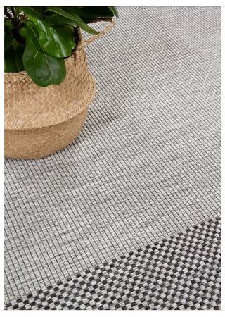 Tappeto Esterno FRAME GREY BLACK 120x60