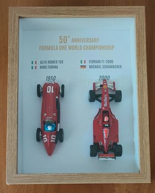 Quadro 50 anni F1- Alfa Romeo 1950 - Ferrari 2000