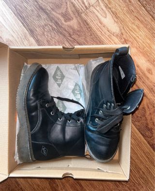 Stivaletti neri pelle n. 35