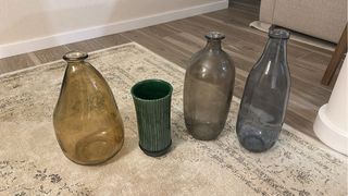 Jarrones Zara Home Cristal Marrón Gris Verde