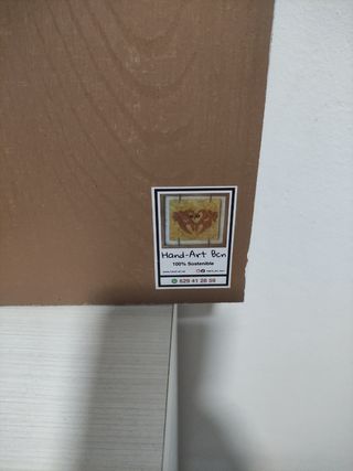 Cuadro decorativo madera caracteres chinos