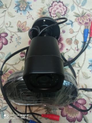 Cámara vigilancia y cableado