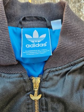 Chaqueta Bomber Adidas Japón Negra Dorada