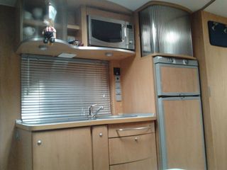 Caravana fija en Camping Joyel Noja