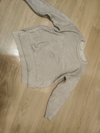 Jersey Zara Dorado T10 niña. De punto. Buen estado