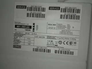 Congelador empotrable