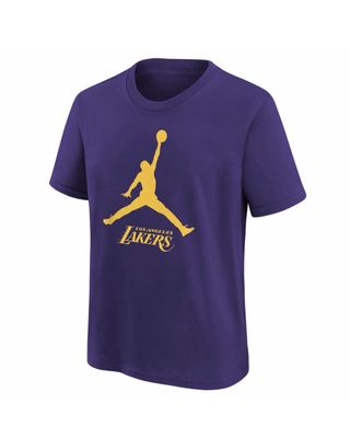 Camiseta Jordan Lakers morada y amarillo