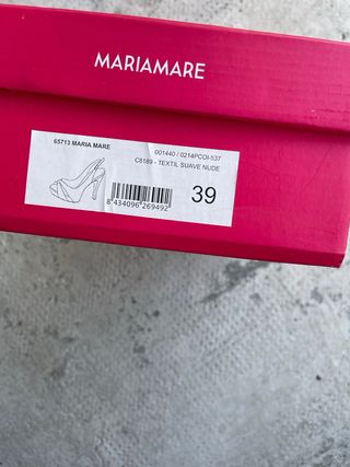 Scarpe Mariam beige/rosa tacco alto