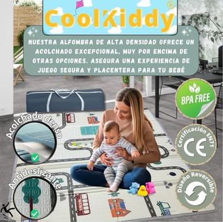 CoolKiddy - Parque Infantil Bebé 120x120 Nuevo