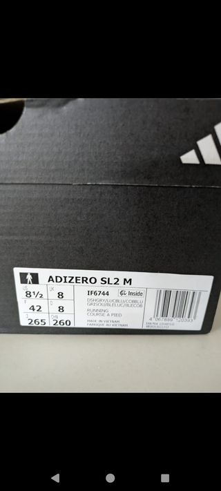 Zapatillas Adidas Adizero SL2 M Talla 42