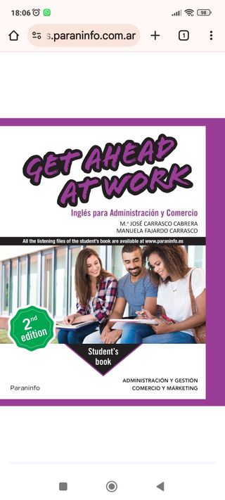 Get Ahead at Work. Inglés para Administración y...
