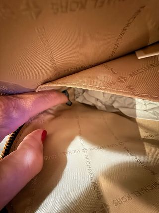 Bolso Michael Kors Marrón y Dorado