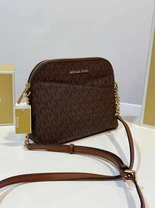 Bolso Michael Kors Marrón y Dorado