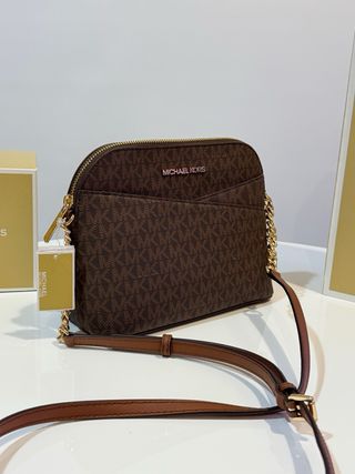 Bolso Michael Kors Marrón y Dorado