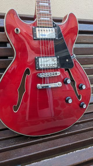 Harley Benton HB-35 Plus Guitarra Roja