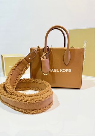 Bolso Michael Kors Beige/Marrón Piel
