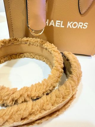 Bolso Michael Kors Beige/Marrón Piel