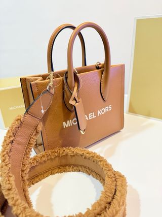 Bolso Michael Kors Beige/Marrón Piel
