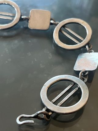 Bracciale in argento vintage design italiano