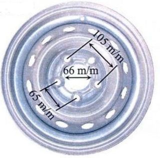 Rueda 175R14C para caravana remolque 5 tornillos