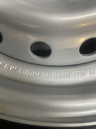 Rueda 175R14C para caravana remolque 5 tornillos