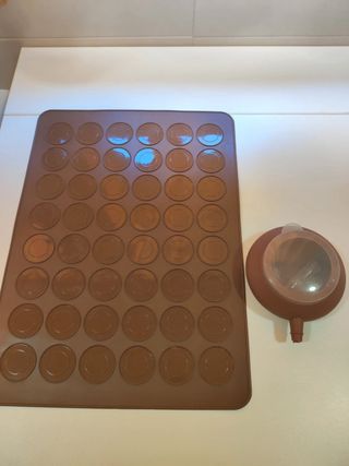 Molde Silicona Macarons + Manga Pastelera