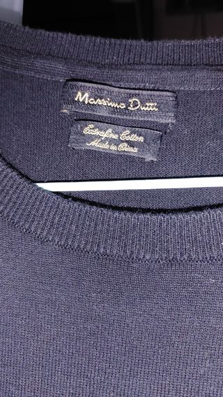 Camiseta punto Massimo Dutti manga corta hombre