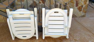 Tumbonas con cojines (2 unidades).Se venden las 2