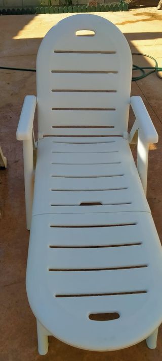 Tumbonas con cojines (2 unidades).Se venden las 2