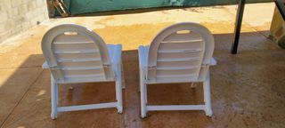 Tumbonas con cojines (2 unidades).Se venden las 2