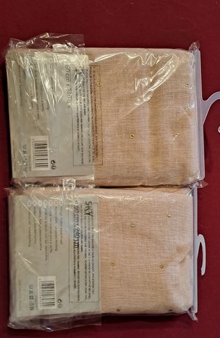 Tende rosa cipria oro 60x240 cm