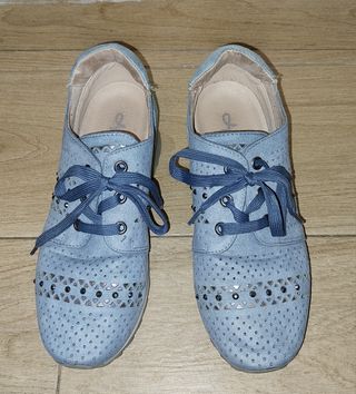 Zapatos azules mujer