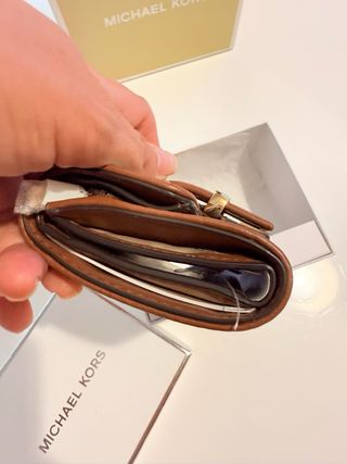 Cartera Michael Kors Marrón y Dorada