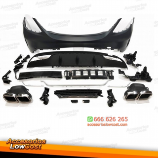 Paragolpes Trasero Mercedes W205 2014-2018 4P Loo