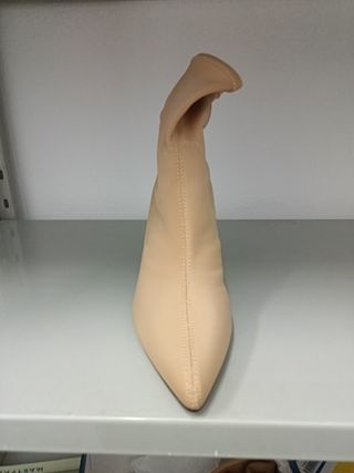 Bota tacón beige talla 38 Marypaz