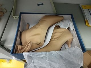 Bota tacón beige talla 38 Marypaz
