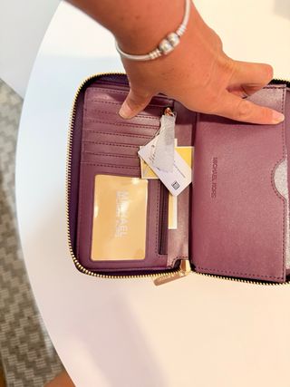 Cartera Michael Kors MK Roja Dorada