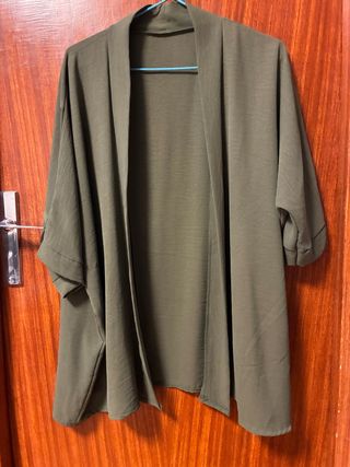 Kimono verde talla única