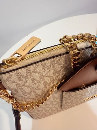 Cartera Michael Kors Mujer Beige y Marrón