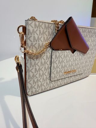 Cartera Michael Kors Mujer Beige y Marrón