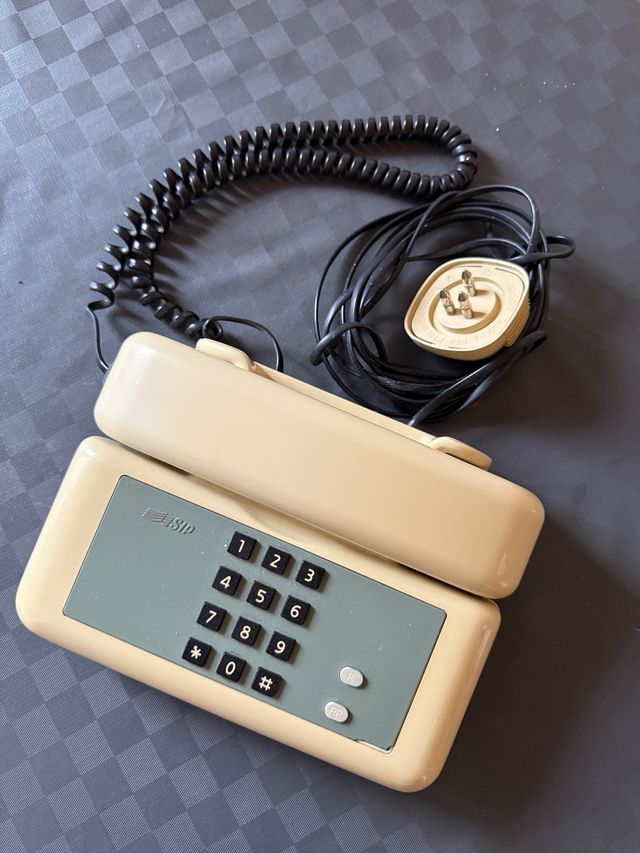 Telefono Sip vintage beige/grigio