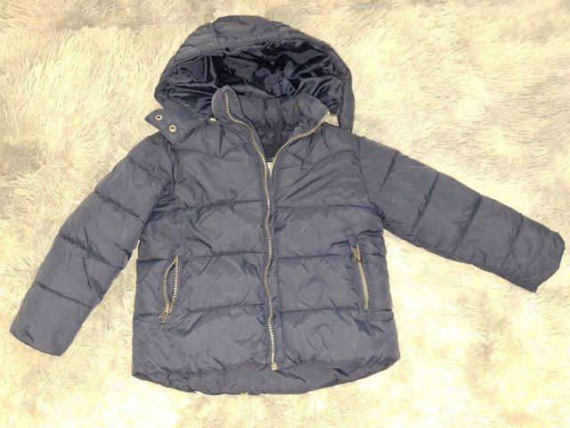 Plumífero niño azul marino