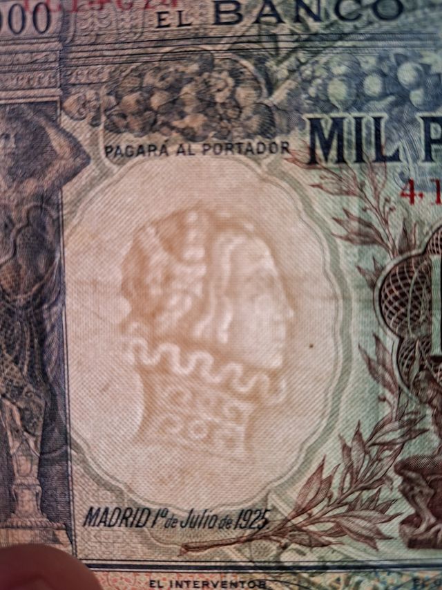 OFERTON 1000 Pesetas del 1925.