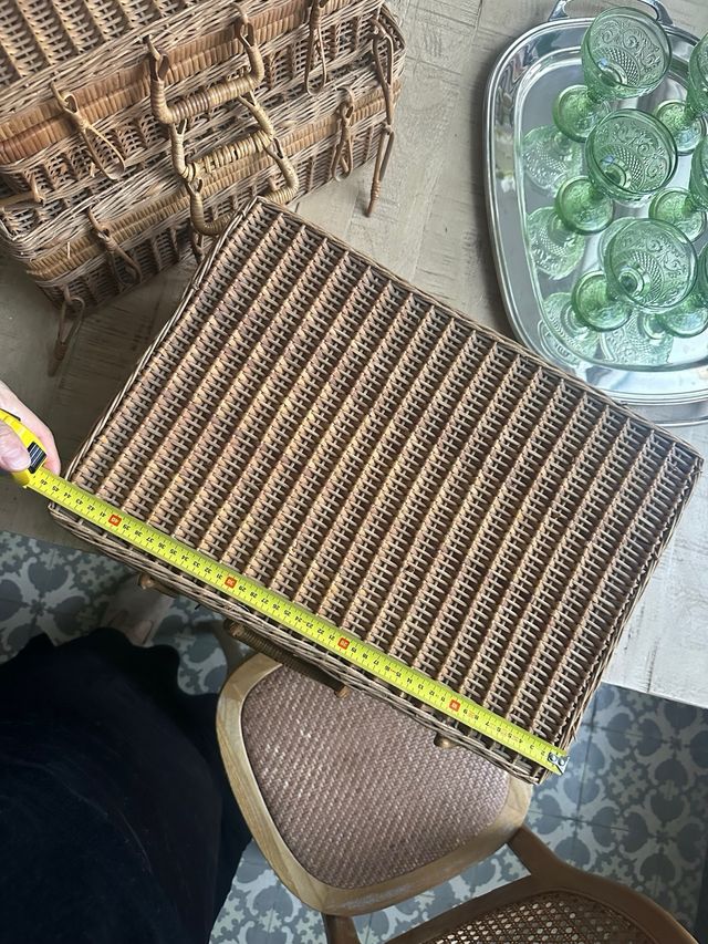 mimbre vintage grande